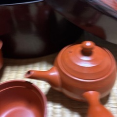 茶器セット（茶器入、急須、湯冷まし、湯呑み5点）の画像