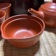 茶器セット（茶器入、急須、湯冷まし、湯呑み5点）の画像