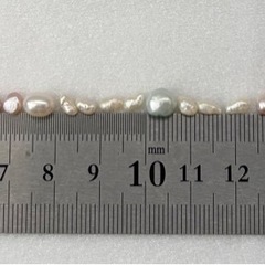 淡水パール　30粒　ジルコニア雪の結晶　淡水パールバロック　ハンドメイド素材の画像