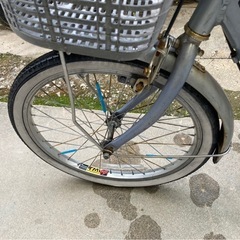 母親が乗ってました、自転車の画像