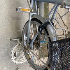 母親が乗ってました、自転車の画像