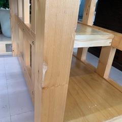 美原店 木製 ロフトベッド　階段タイプの画像