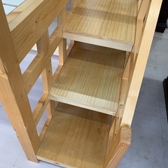 美原店 木製 ロフトベッド　階段タイプの画像