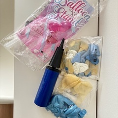 バルーン スタンドセット ブルー・透明系の画像