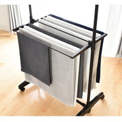 室内物干しスタンド 伸縮式の画像