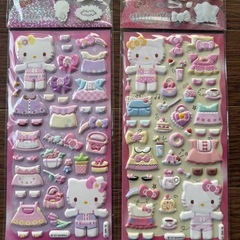 サンリオ キティー 着せ替えシール 2枚セットの画像