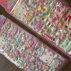 サンリオ キティー 着せ替えシール 2枚セットの画像