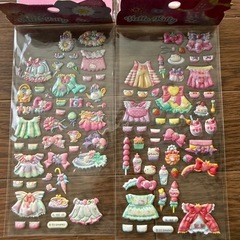 サンリオ キティー 着せ替えシール 2枚セットの画像