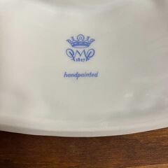 【愛品倶楽部柏】プラウエ磁器工場　大型の飾り壷　人物装飾・花装飾・楽器装飾　ドイツ製の画像