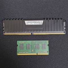 メモリ デスクトップPC用 16GB ノートPC用 4GB 起動、認識確認のみの画像