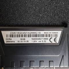 メモリ デスクトップPC用 16GB ノートPC用 4GB 起動、認識確認のみの画像