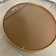 丸鏡　約43cm 電飾　IKEA 1mの画像