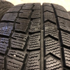 ダンロップ 175/65R15 4本 冬タイヤ中古 バリ山 アクアスイフトキューブMINIなどにの画像