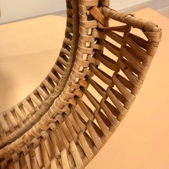 IKEA イケア  SOMMARBO ソマルボー ミラー, 籐, 53x76 cm の画像