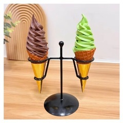 アイスクリームスタンド金属製 展示用2穴の画像