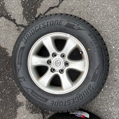 2024年製 ブリヂストン BLIZZAK DM-V3 265/65R17 スタッドレスタイヤ ＋ トヨタ純正アルミホイール 4本セット　プラドの画像