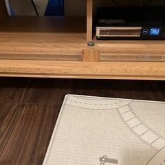 【即引取可】43インチ液晶TV + SHARP BDレコーダー + 大川家具日本製テレビ台 3点セットの画像