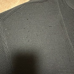 FLASH BLUE メンズ L ワッフル生地トップス 黒 の画像