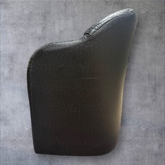 【無料】レザー調 シングルソファ ラウンジソファ インテリアや応接用の画像