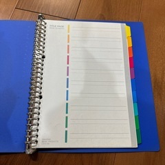 ルーズリーフ バインダーの画像