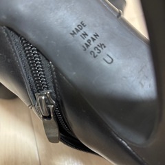 ダイアナ　ショートブーツ　ブーティ　レザー　サイドジップ　ブラック23.5の画像