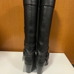 【DIANA】本革　リングブーツ　黒 の画像