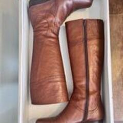 10回程度使用★cava cava サヴァサヴァ★素敵なレザーロングブーツ★23cm★茶色の画像