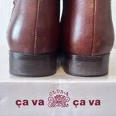 10回程度使用★cava cava サヴァサヴァ★素敵なレザーロングブーツ★23cm★茶色の画像