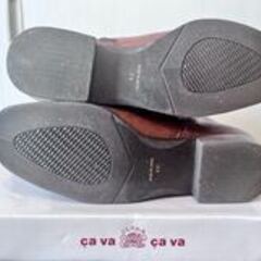 10回程度使用★cava cava サヴァサヴァ★素敵なレザーロングブーツ★23cm★茶色の画像