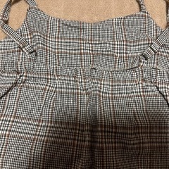 Ray Cassin キャミワンピ チェック柄 F グレー×ブラウンの画像
