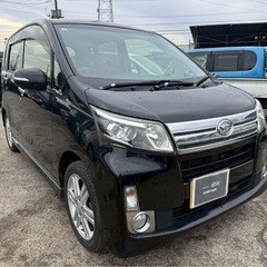 【支払総額15.8万円】4WDターボお手頃軽自動車！ムーヴカスタムRS 車検付き即日納車ok機関良好 フルセグTV Bluetooth AA評価4点 修復歴無の画像