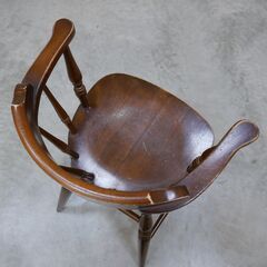 ≪zyt2664ジ≫ ヴィンテージ家具 飛騨産業 乳幼児用ハイチェア 現状品  ウインザーチェア/ベビーチェア/オールドキツツキ/中古家具/リユースストレージ仙台 071212-07の画像