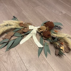 ドライフラワーリースの画像