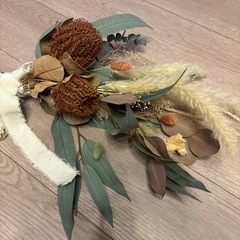 ドライフラワーリースの画像
