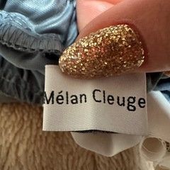 Mélan Cleuge ギャザースカート M ウエストゴム グレーの画像