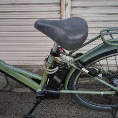 ❮ジャンク❯NEOSAGE[ネオサージュ]27.5吋 電動アシスト自転車 6.0Ahバッテリー+充電器(カーキ)の画像
