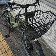 ❮ジャンク❯NEOSAGE[ネオサージュ]27.5吋 電動アシスト自転車 6.0Ahバッテリー+充電器(カーキ)の画像