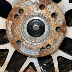 希少CRIMSON .INCクリムソンアルミA356 A167JJ 35-100 VIA 505KG MADE IN JAPAN タイヤひび割れ有り山なしの画像