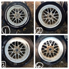 希少CRIMSON .INCクリムソンアルミA356 A167JJ 35-100 VIA 505KG MADE IN JAPAN タイヤひび割れ有り山なしの画像