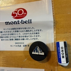 モンベル50周年記念バッチの画像