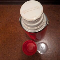 タイガー　水筒　レトロ　赤の画像