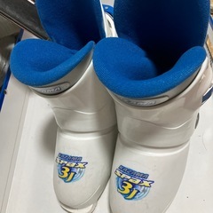 スキー　ブーツ　ストック　子供　子ども　キッズ　ジュニア　セットまとめ売り　冬　小学生　中学生　の画像