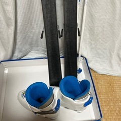 スキー　ブーツ　ストック　子供　子ども　キッズ　ジュニア　セットまとめ売り　冬　小学生　中学生　の画像