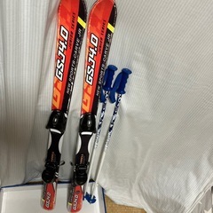 スキー　ブーツ　ストック　子供　子ども　キッズ　ジュニア　セットまとめ売り　冬　小学生　中学生　の画像