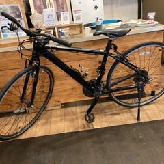 【SALE！防犯登録無料！CENTURIONcross line 30R】前輪タイヤ・前輪チューブ新品！アルミフレーム　3×7速　700×28cクロスバイク　マットブラックの画像