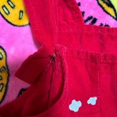 クリスマス オーバーオール  95くらい アメリカ古着 キッズ古着 クリスマスの画像