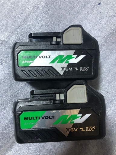 ⑤ハイコーキマルチボルトバッテリーBSL36A18中古品２個