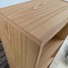 カラーボックス　木目調の画像