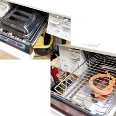 ガステーブル プロパンガス 2019年製 幅59cm Rinnai BKM88VCBL カフェベージュ 両面焼き 左強火 LPガス リンナイ   札幌市 清田区 平岡の画像