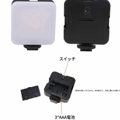 新品未使用✨180°スマホ用ミニクリップLEDライト📱の画像